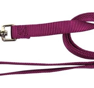 Hamilton Single Thick Deluxe Nylon Lead Wine, 5/8"