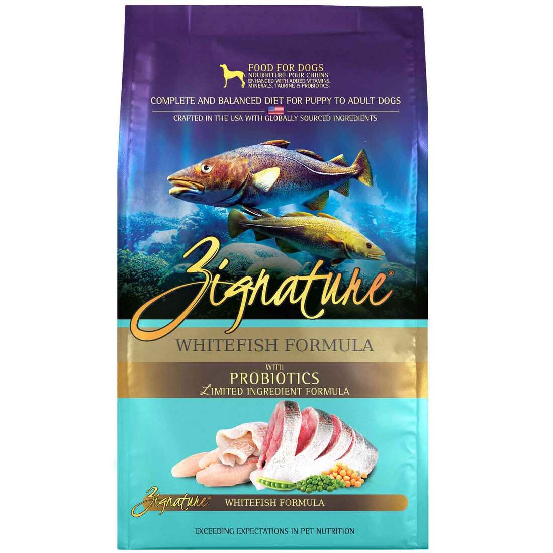 Zignature Whitefish Formula Dog Food, 25 Pounds