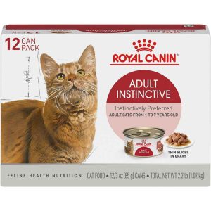 Royal Canin® Feline Health Nutrition™ Wet Cat Food, Adult Instinctive Thin Slices in Gravy (12), 3 O
