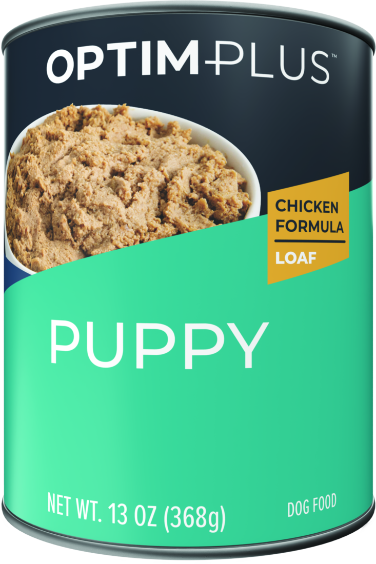 OptimPlus Puppy Chicken Formula Wet Dog Food, 13 Ounces