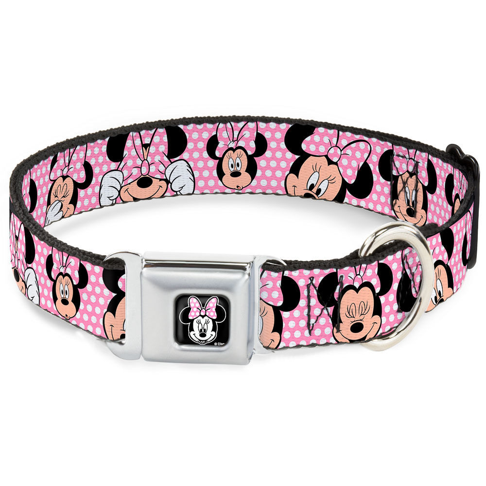 Buckle Down Minnie Mouse Face Dog Collar - Image 3