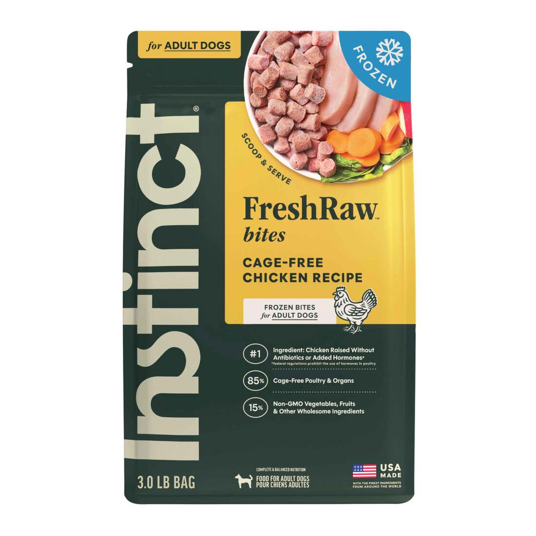 Instinct Frozen Raw Bites Grain-Free Cage-Free Chicken Recipe Dog Food - Not Available for Delivery - Image 2
