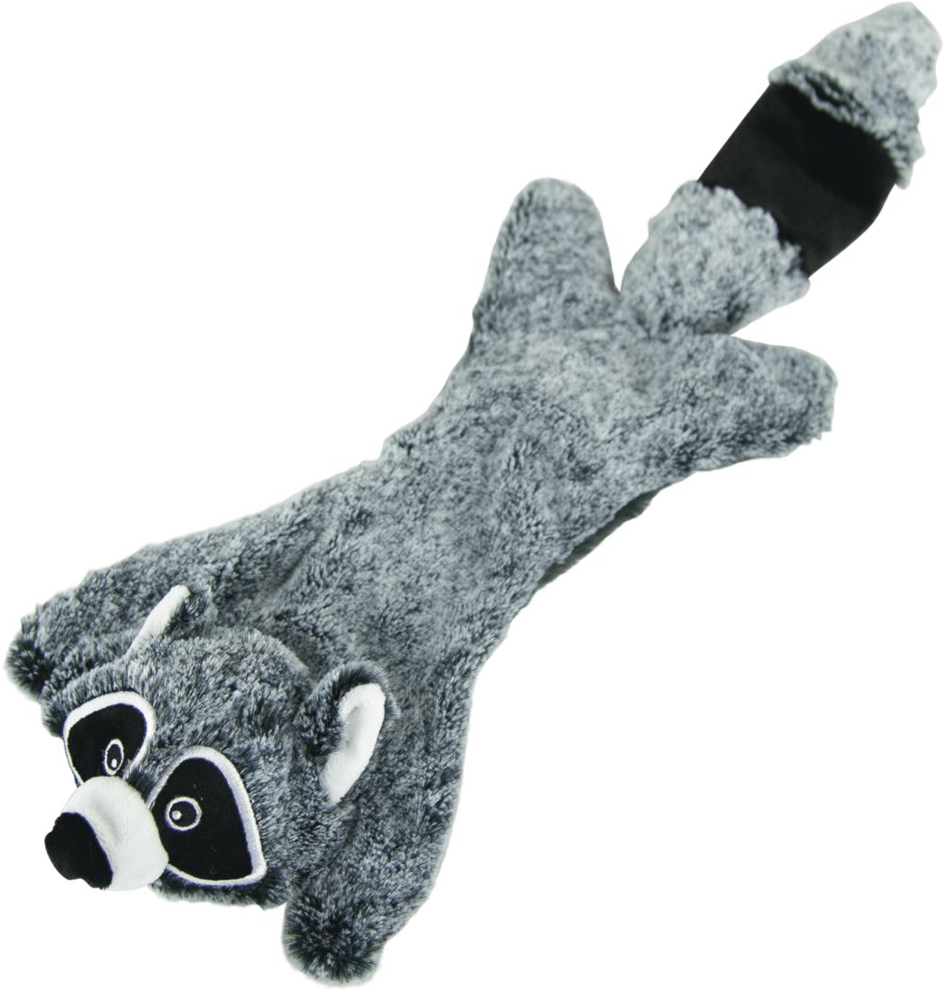 Play On Flattie Raccoon Dog Toy