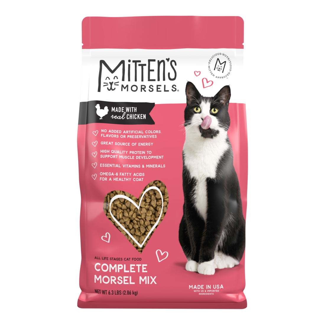 Mitten's Morsels Complete Morsel Mix Dry Dry Cat Food, 6.3 Pounds