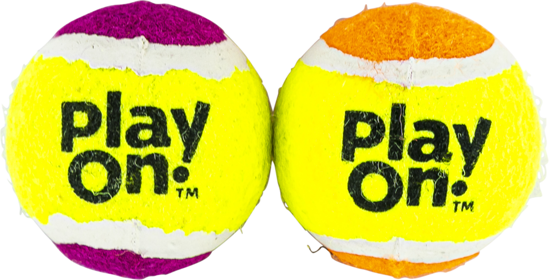Play On Cat Toy Tennis Balls, 2 Pack