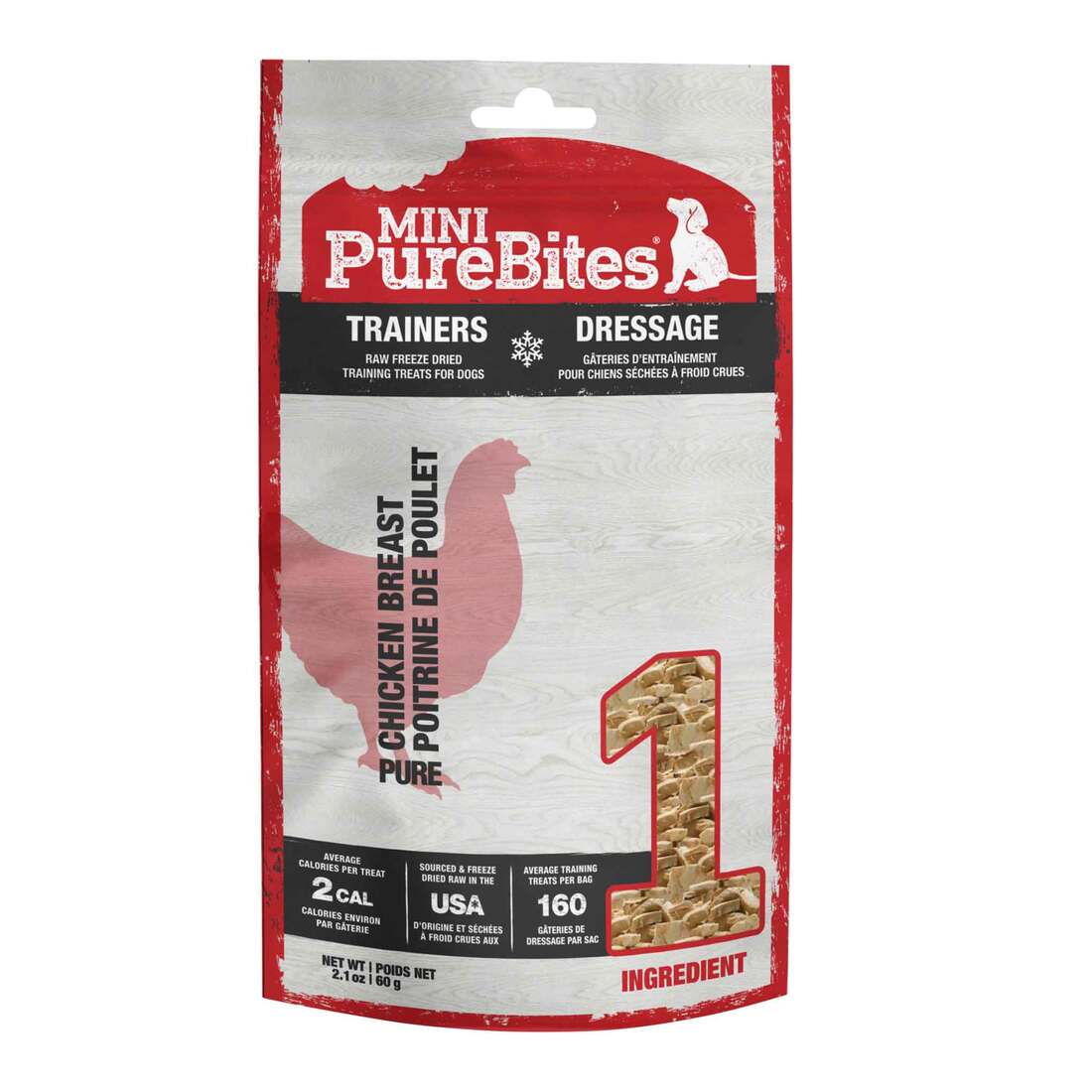 PureBites Mini-PureBites, Chicken, 2.1 Ounces