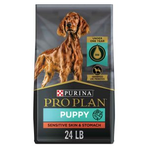 Purina Pro Plan Probiotic, Sensitive Stomach Dry Puppy Food, Sensitive Skin & Stomach Salmon & Rice