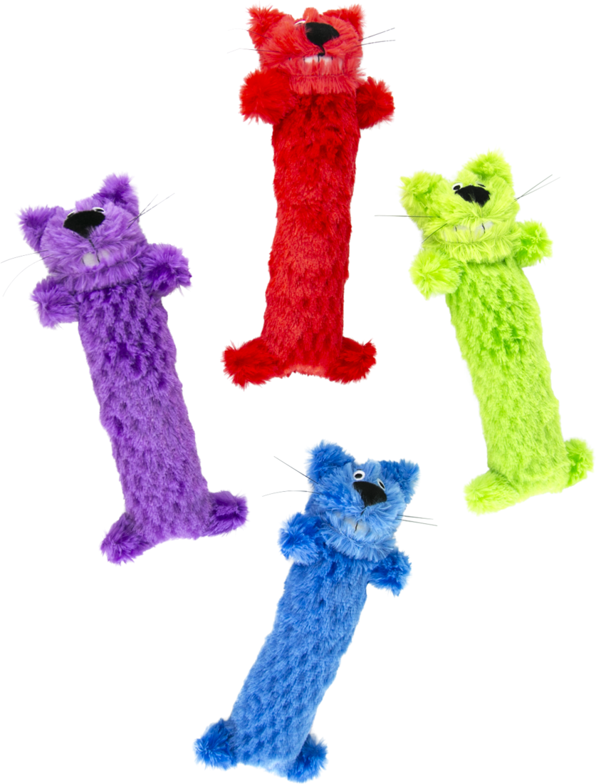 Play On Loofa® Cat Plush Kicker Cat Toy, Assorted