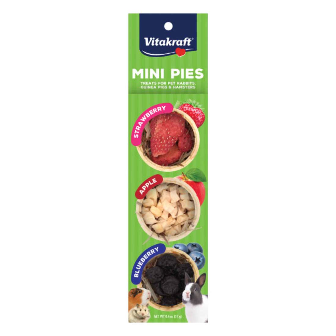 Vitakraft Mini Pies Small Animal Treat, 3 Count