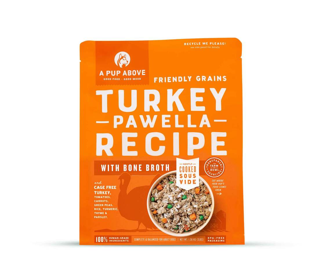 A Pup Above Turkey Pawella Recipe Frozen Gently Cooked Dog Food, 3 Pound Bag - Not Available For Del