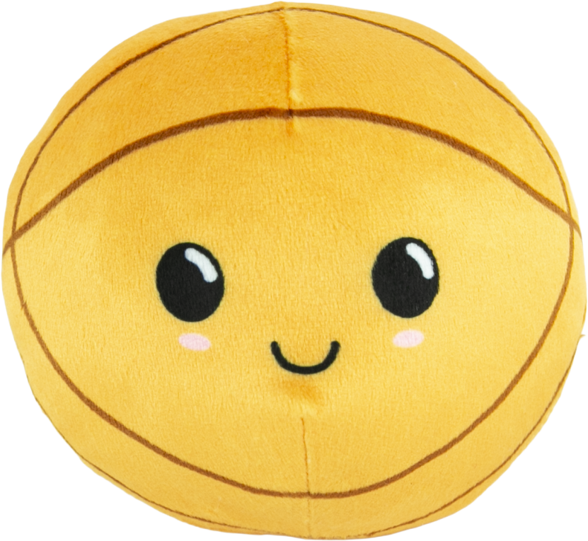 Play On Plush Two-in-One Basketball and Spike Ball Dog Toy, 5 Inches