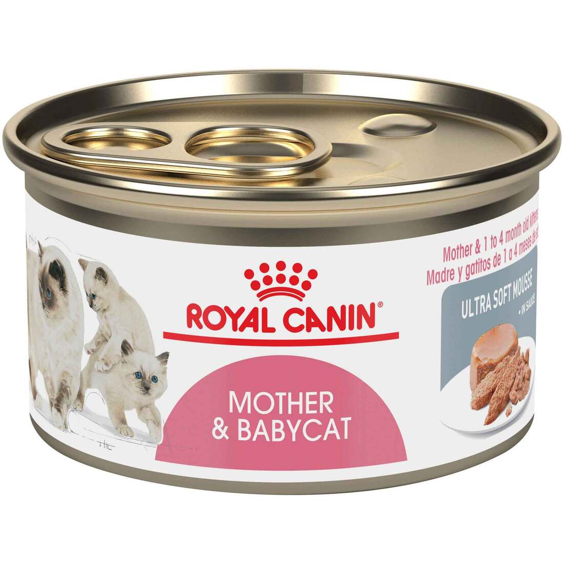 Royal Canin? Feline Health Nutrition? Mother & Babycat Ultra Soft Mousse in Sauce Wet Cat Food, 3 Ou