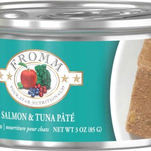 Fromm Four-Star Pate Wet Cat Food, Salmon and Tuna, 3 Ounces
