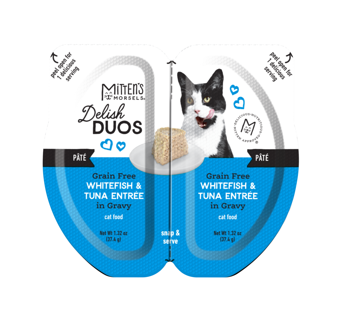 Mitten's Morsels Delish Duos Grain Free Pâté Wet Cat Food, 2.64 Ounces - Image 2