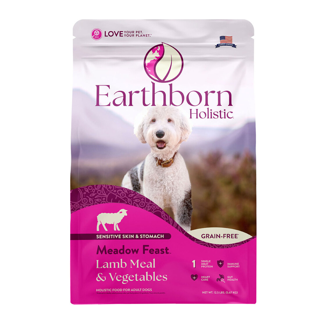 Earthborn Holistic Meadow Feast Lamb Meal & Vegetables Grain-Free Dry Dog Food - Image 2