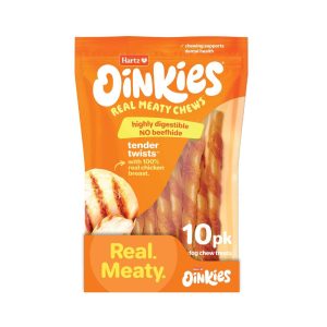 Hartz Oinkies Tender Twists Dog Treats