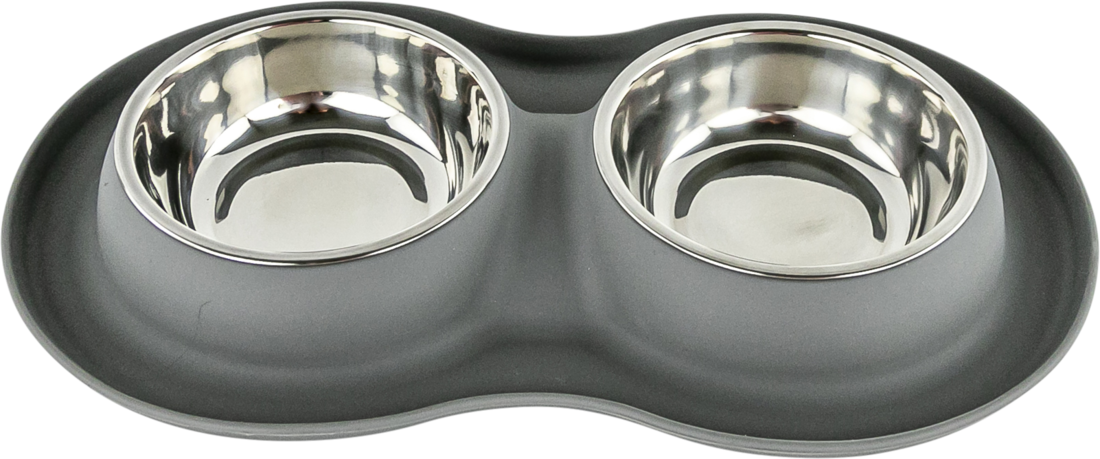 Play On Silicone Double Diner Cat Bowl with Insert