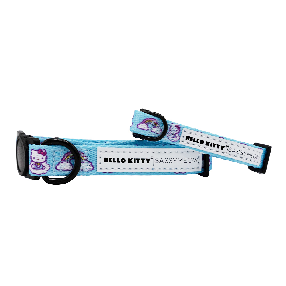 Sassy Meow Cat Collar, Hello Kitty Rainbows - Image 2