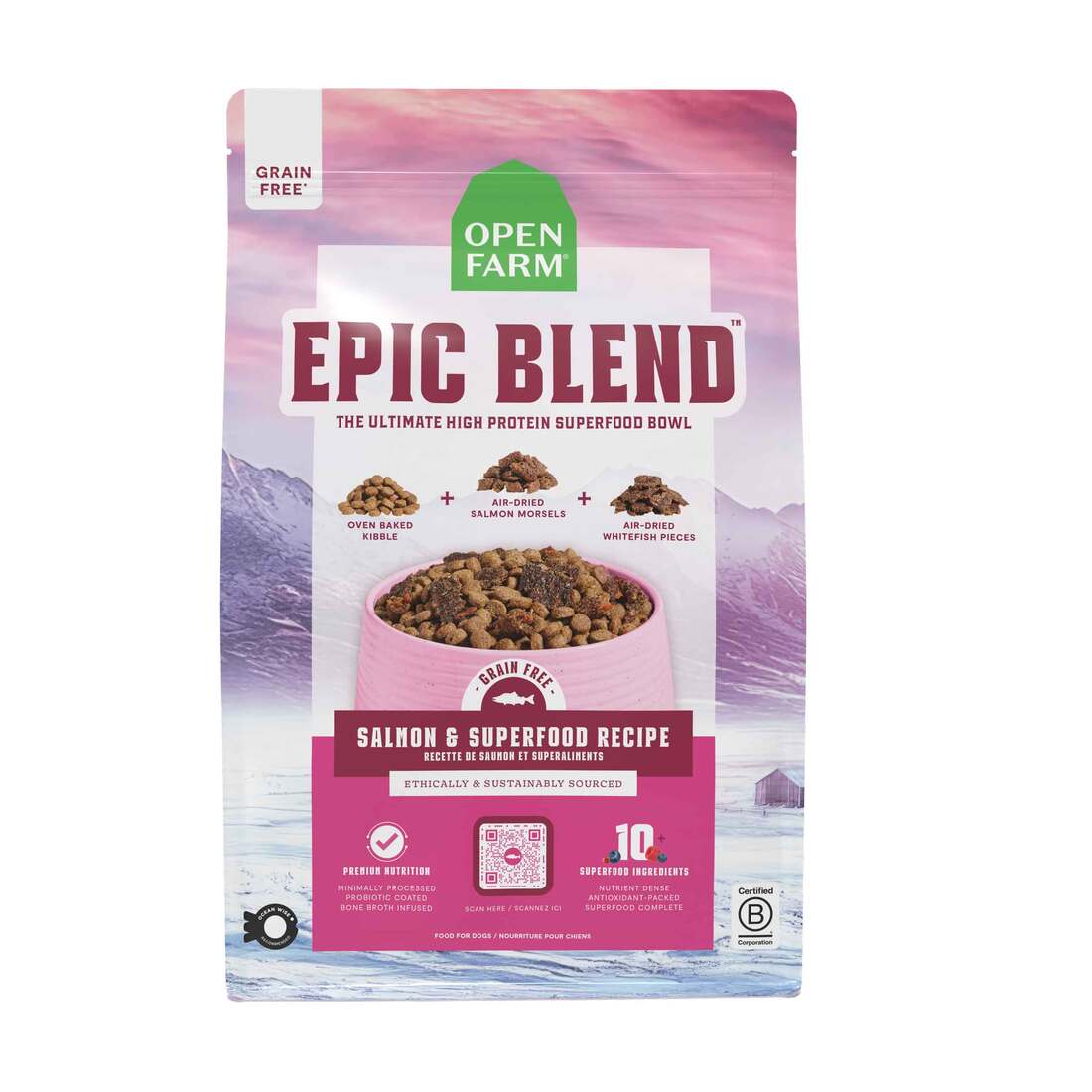 Open Farm Epic Blend Salmon & Superfood Grain-Free Dry Dog Food
