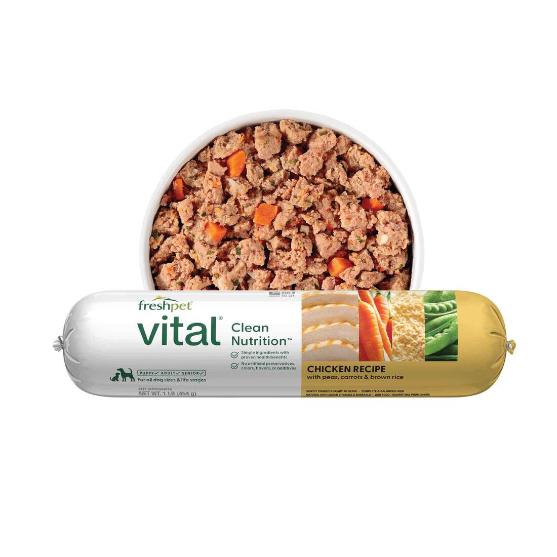 Freshpet Vital Balanced Nutrition Chicken and Whole Grain Fresh Dog Food - Not Available for Deliver - Image 3