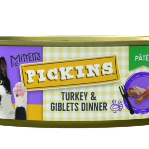 Mitten's Pickins Wet Cat Food, Turkey and Giblets Dinner Pat??, 5.5 Ounces