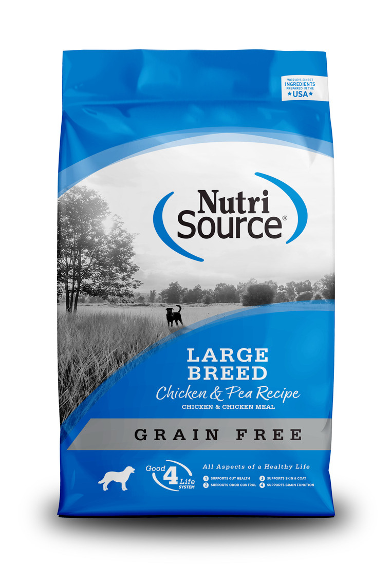 NutriSource Grain Free Large Breed Dry Dog Food, Chicken, 26 Pounds