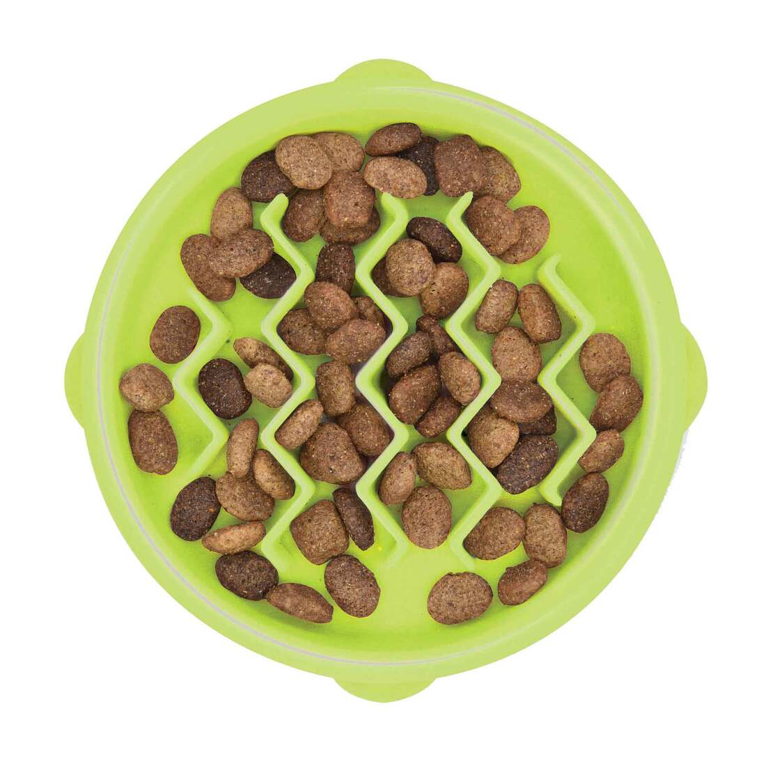Outward Hound Cat Fun Feeder Wave, Green, Small