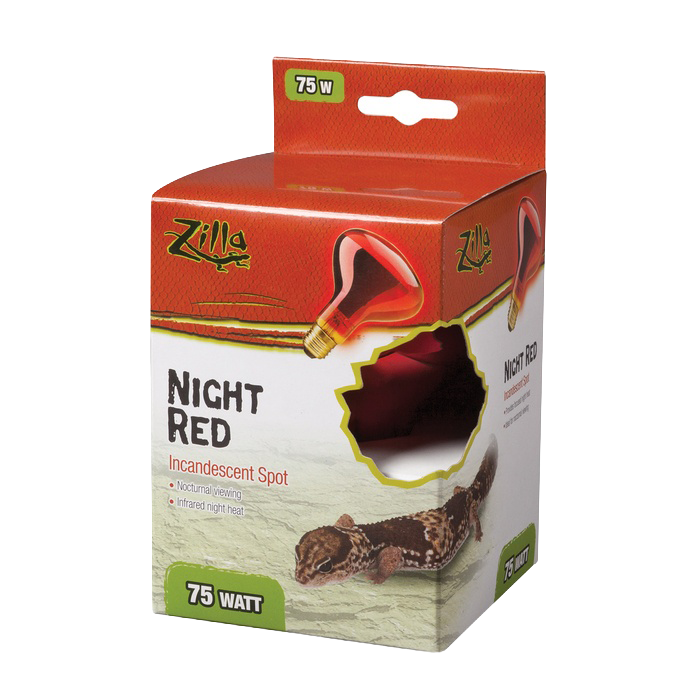Zilla Incandescent Bulb Night Red Spot Light Bulb, 75 Watt