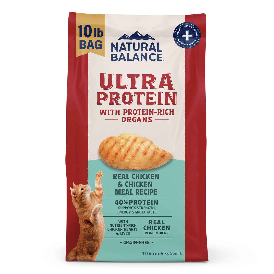 Natural Balance Ultra Protein Dry Cat Food, Real Chicken & Chicken Meal Recipe - Image 2